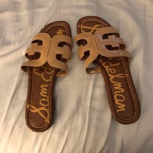 Almond Patent Bay Slide Sandal Sam Edelman